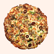 پیتزا مرغ و قارچ ساویس